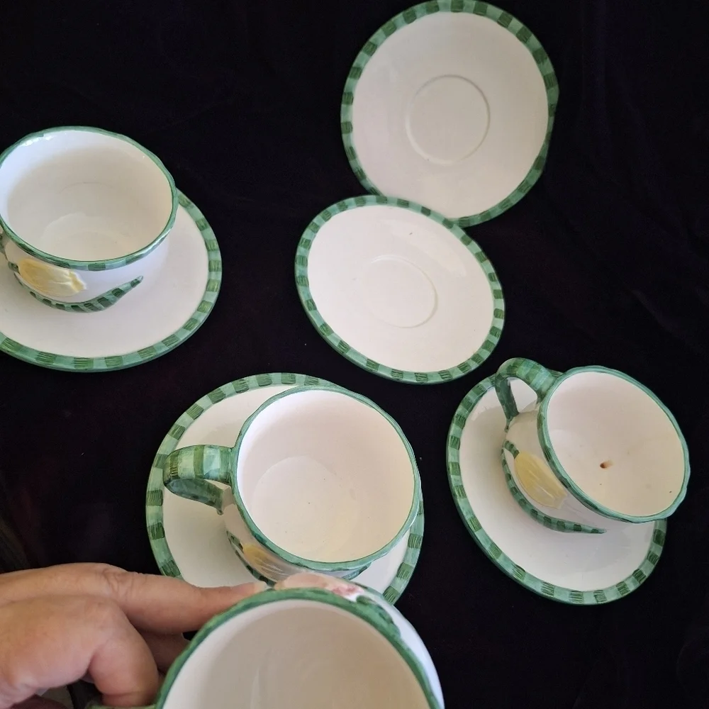 Fortunof Italy hand made cup&Saucer  set